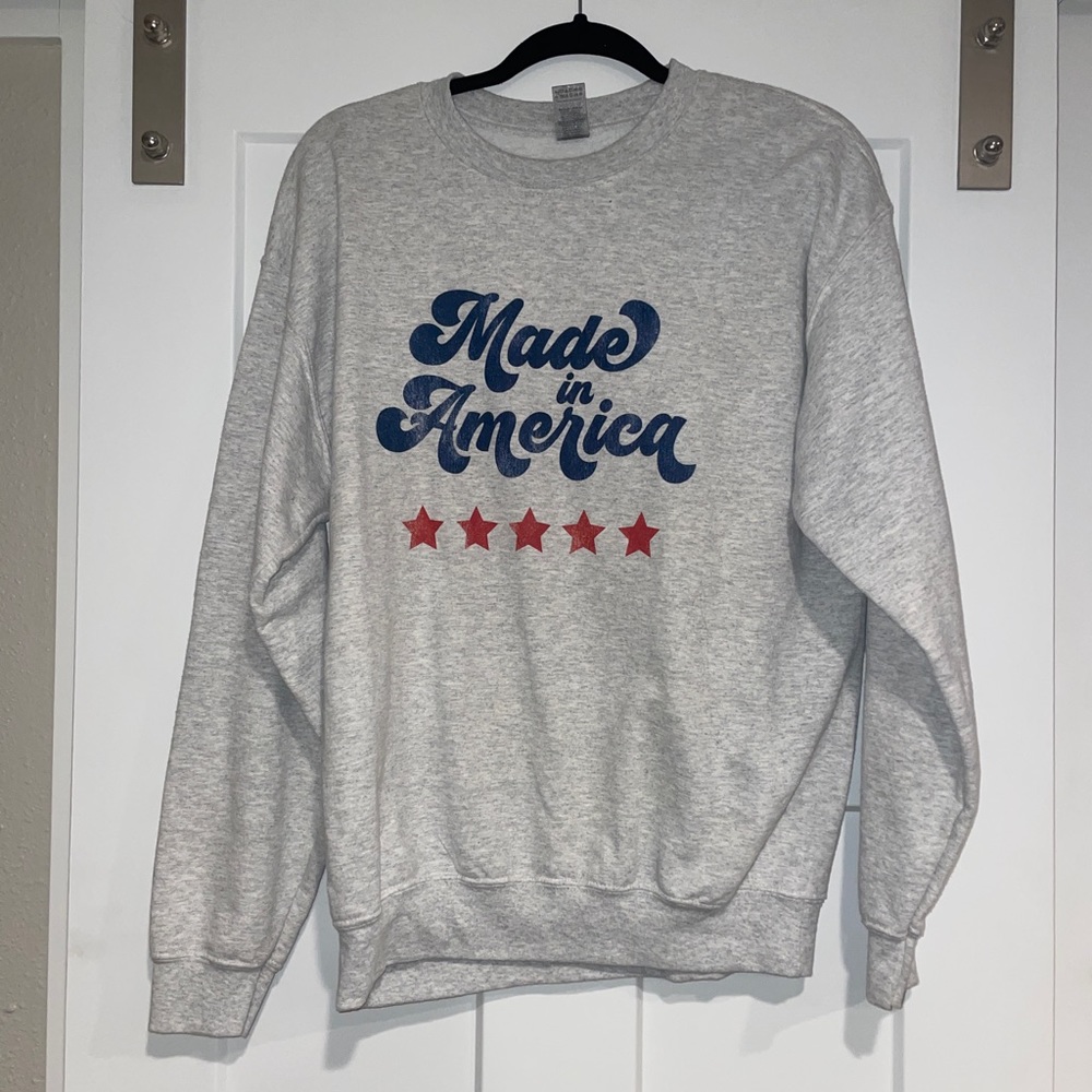 Grey crew neck